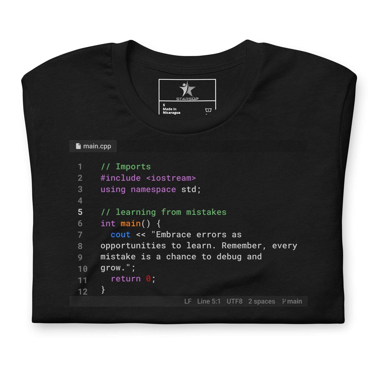 Learning From Mistakes Motivational T-Shirt