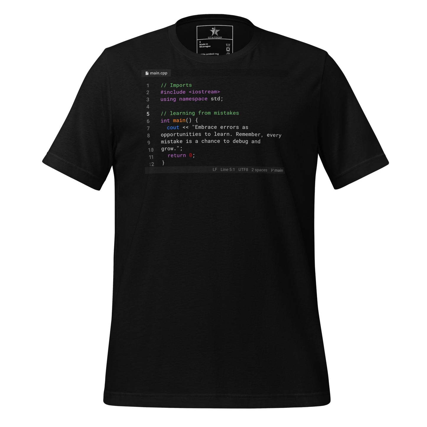 Learning From Mistakes Motivational T-Shirt