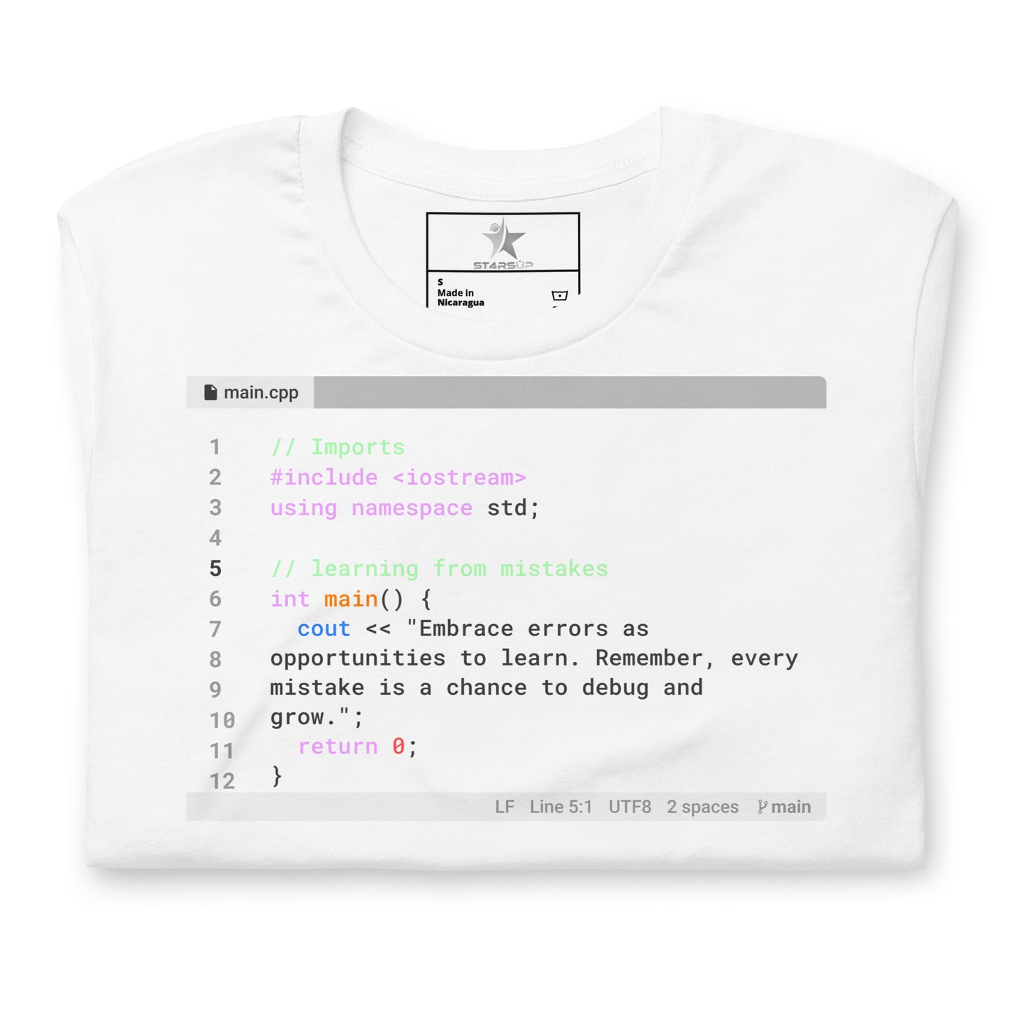 Learning From Mistakes Motivational T-Shirt